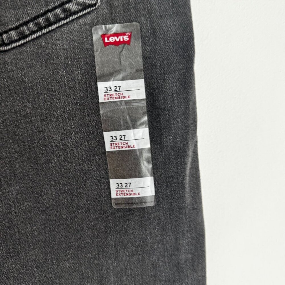 Levi's Ribcage Straight Ankle Black/ Grey Denim Jeans 33/27 - Picture 7 of 7